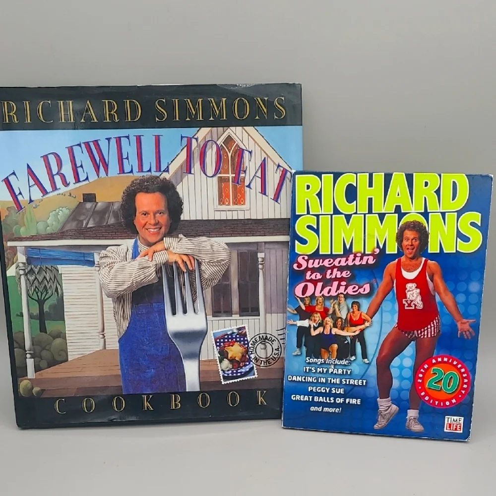 Richard Simmons Sweatin to the Oldies AND a Farewell to Fat Cookbook